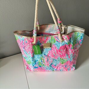 NWT Lilly Pulitzer Lets Cha Cha Shoreline Tote